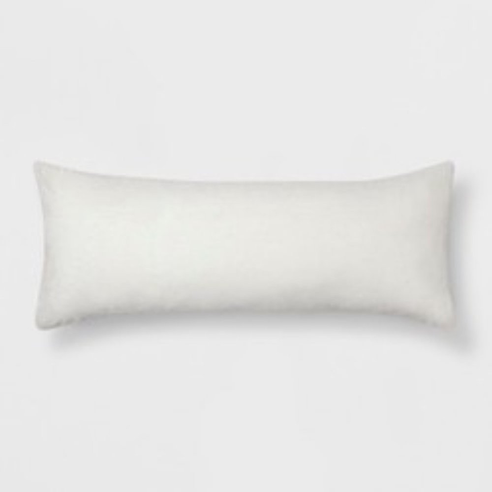 Solid Plush Body Pillow Cover